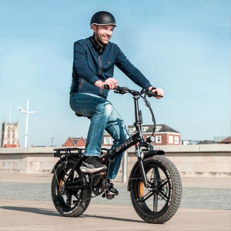 HYGGE VESTER FOLDING FAT-TYRE ELECTRIC BIKE 250W - 80KM RANGE - Charge & Glide
