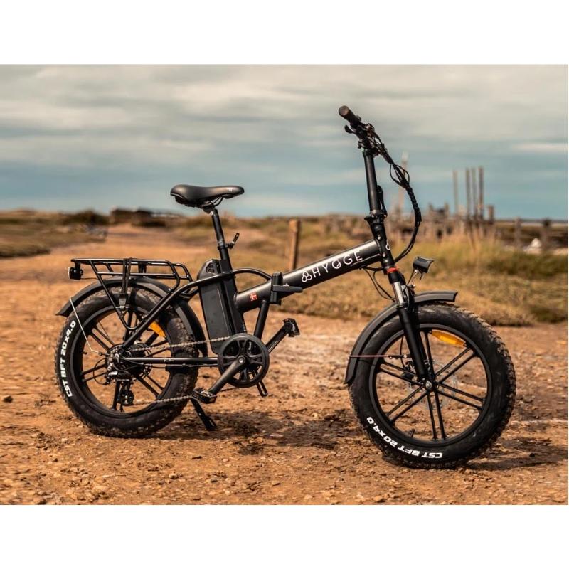 HYGGE VESTER FOLDING FAT-TYRE ELECTRIC BIKE 250W - 80KM RANGE - Charge & Glide