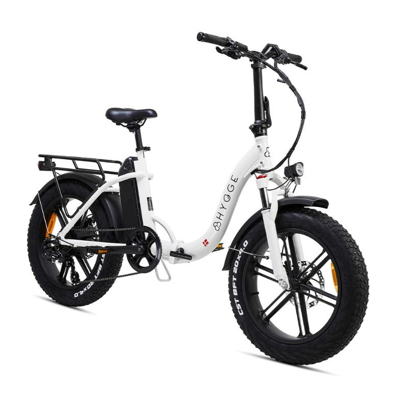 HYGGE VESTER STEP FOLDING FAT-TYRE ELECTRIC BIKE 250W | 80KM RANGE, SHIMANO 7-SPEED - Charge & Glide