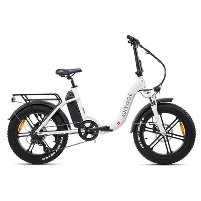 HYGGE VESTER STEP FOLDING FAT-TYRE ELECTRIC BIKE 250W | 80KM RANGE, SHIMANO 7-SPEED - Charge & Glide