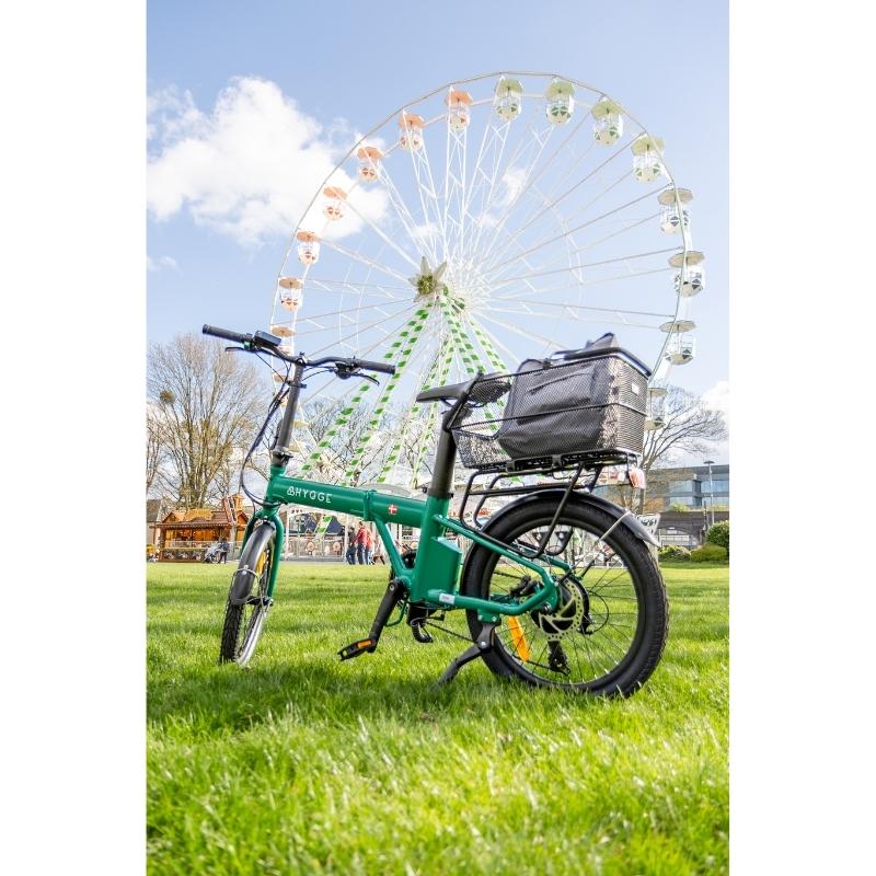HYGGE VIRUM FOLDING ELECTRIC BIKE - 250W, ULTRA-LIGHT 18KG, 60KM RANGE, SHIMANO 8 SPEED - Charge & Glide