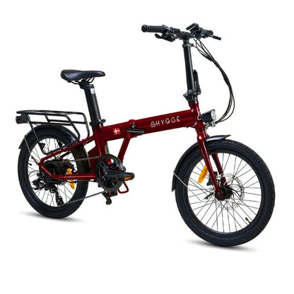 HYGGE VIRUM FOLDING ELECTRIC BIKE 250W | ULTRA-LIGHT 18KG, 60KM RANGE, SHIMANO 8 SPEED - Charge & Glide