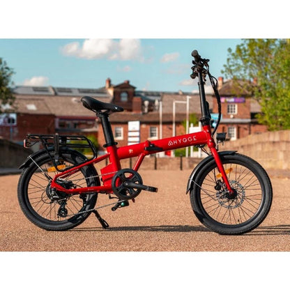 HYGGE VIRUM FOLDING ELECTRIC BIKE 250W - ULTRA-LIGHT 18KG, 60KM RANGE, SHIMANO 8 SPEED - Charge & Glide