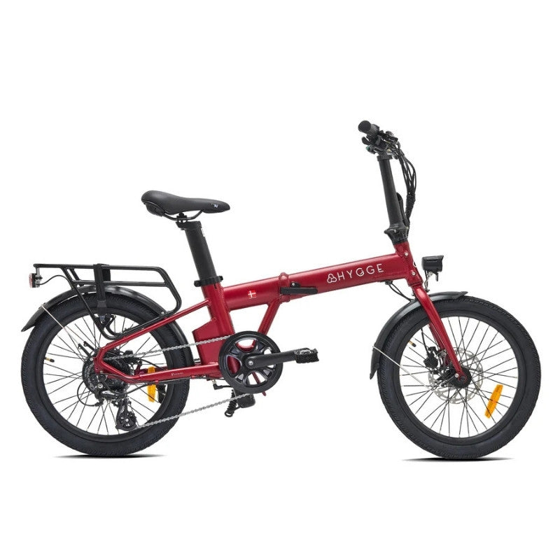 HYGGE VIRUM FOLDING ELECTRIC BIKE 250W | ULTRA-LIGHT 18KG, 60KM RANGE, SHIMANO 8 SPEED - Charge & Glide