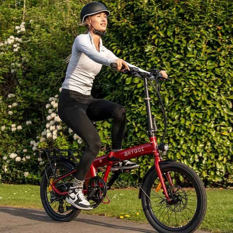 HYGGE VIRUM FOLDING ELECTRIC BIKE - 250W, ULTRA-LIGHT 18KG, 60KM RANGE, SHIMANO 8 SPEED - Charge & Glide