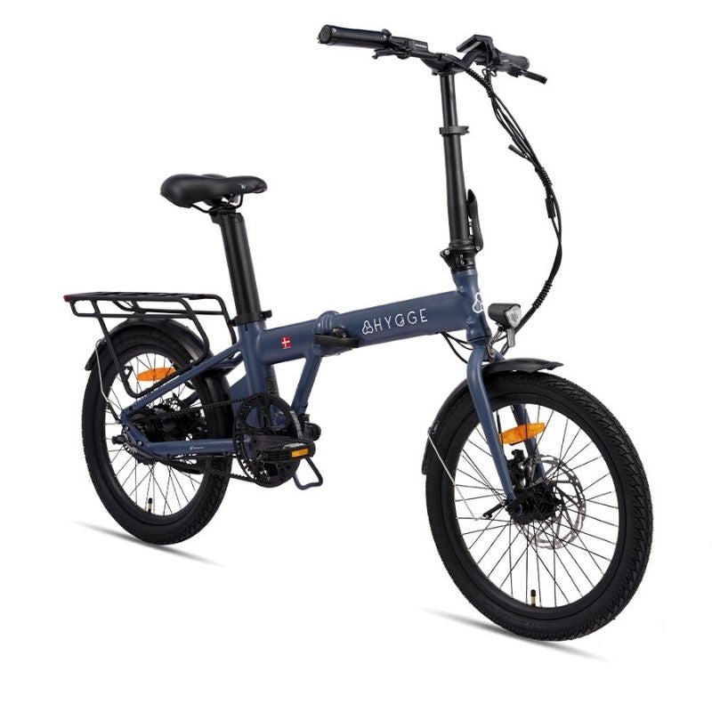 Hygge Virum Auto Folding Electric Bike 250W, Nocturne Blue  - Charge & Glide
