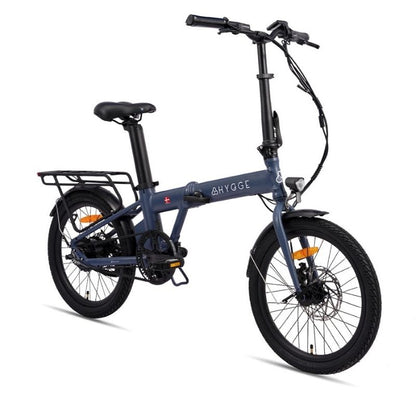 Hygge Virum Auto Folding Electric Bike 250W, Nocturne Blue  - Charge & Glide