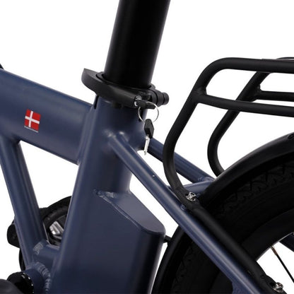 Hygge Virum Auto Folding Electric Bike 250W, Nocturne Blue  - Charge & Glide