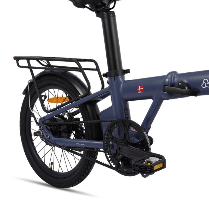 Hygge Virum Auto Folding Electric Bike 250W, Nocturne Blue  - Charge & Glide