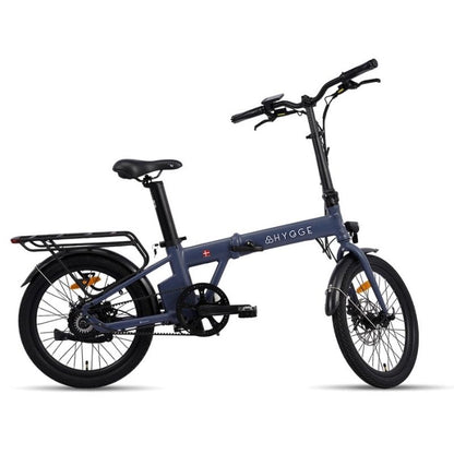 Hygge Virum Auto Folding Electric Bike 250W, Nocturne Blue  - Charge & Glide