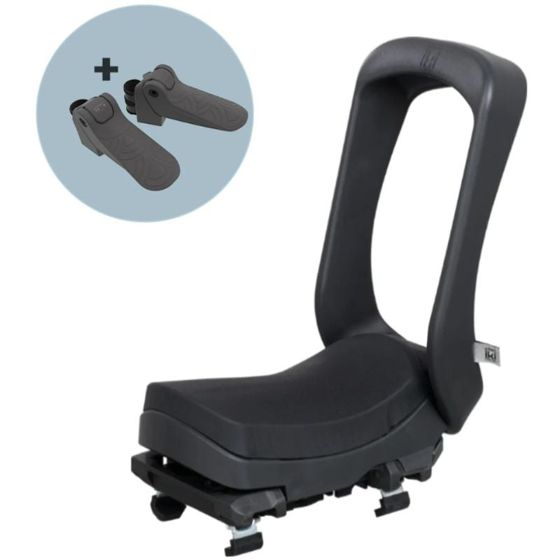 Roxform Urban Iki Junior Seat With Carrier Mount - Black, 5 to 10 Years - Charge & Glide
