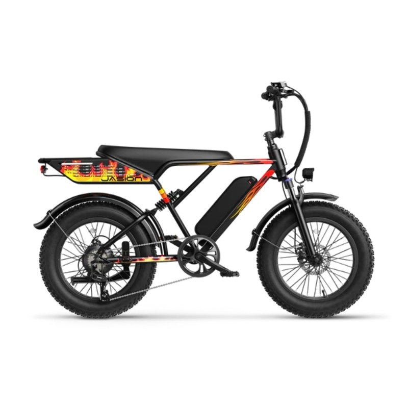 JASION RETROVOLT FAT-TYRE ALL-TERRAIN ELECTRIC BIKE 500W - Charge & Glide