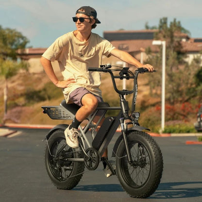 JASION RETROVOLT FAT-TYRE ALL-TERRAIN ELECTRIC BIKE 500W - Charge & Glide