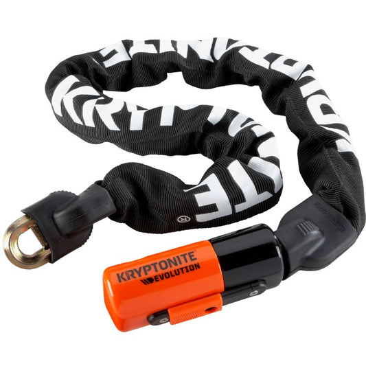 Kryptonite Evolution 10 mm Integrated Chain Lock, Sold Secure Gold - Charge & Glide
