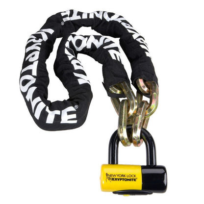 Kryptonite New York Fahgettaboudit 14 mm Chain and NY Disc Lock, Sold Secure Diamond