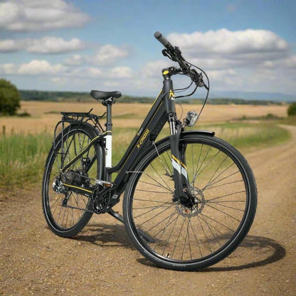 MARK2 X-CROSS 450S LIGHTWEIGHT STEPTHROUGH HYBRID OFF-ROAD ELECTRIC BIKE 250W - Charge & Glide