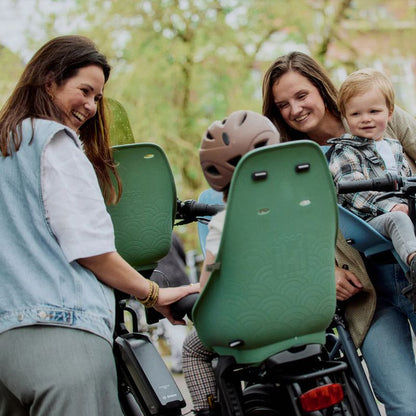 Roxform Urban Iki Child Seat With Carrier Mount - Green/Black, 9 Months to 6 Years - Charge & Glide