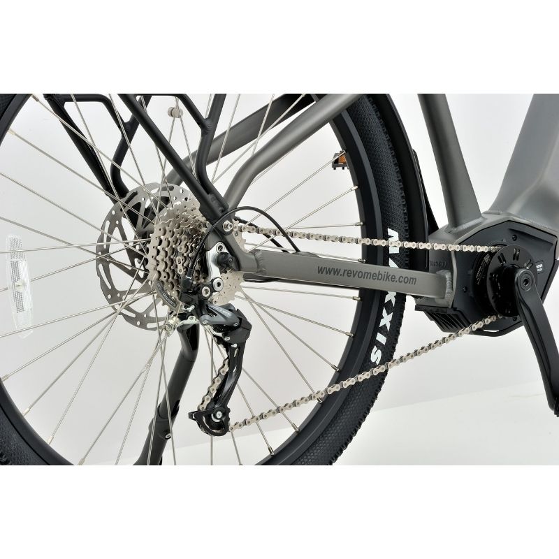 Revom S1 ATB All-Terrain Mid-Drive Electric Bike 250w - Dark Grey - Charge & Glide