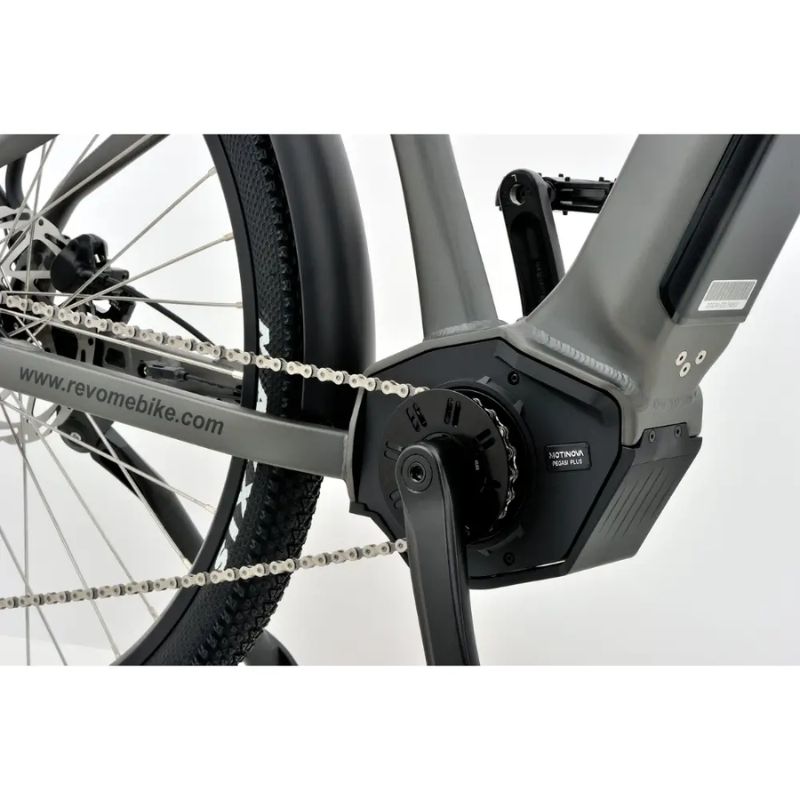 Revom S1 ATB Mid-Drive Electric Bike 250w - Dark Grey - Charge & Glide