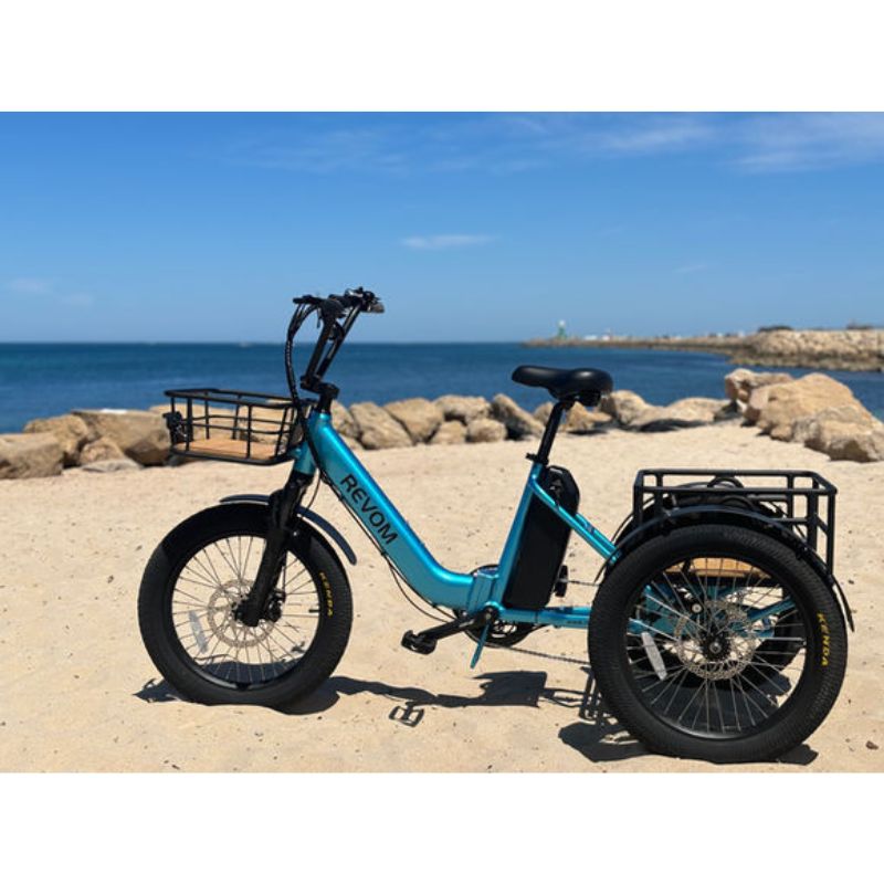 Revom T1 Urban Cargo Electric Trike 250W - Charge & Glide