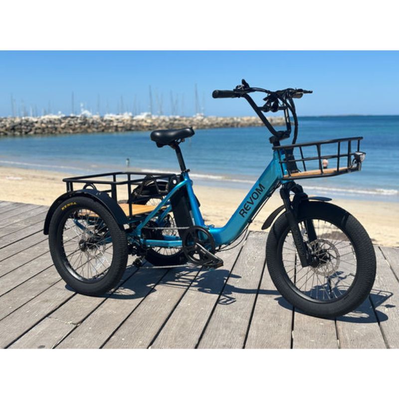 Revom T1 Urban Cargo Electric Trike 250W - Charge & Glide