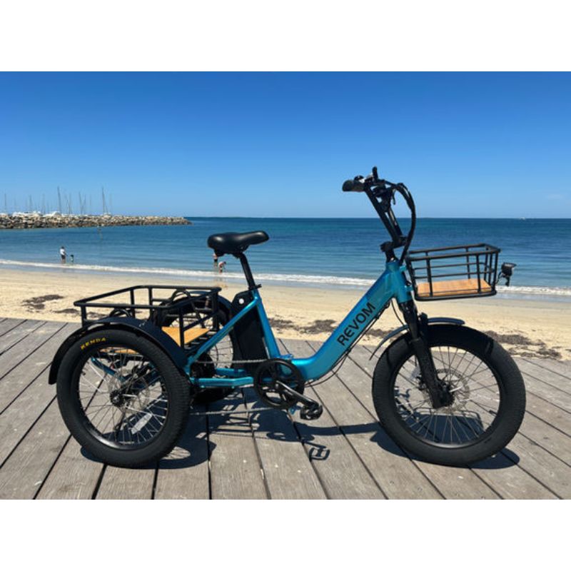 Revom T1 Urban Cargo Electric Trike 250W - Charge & Glide