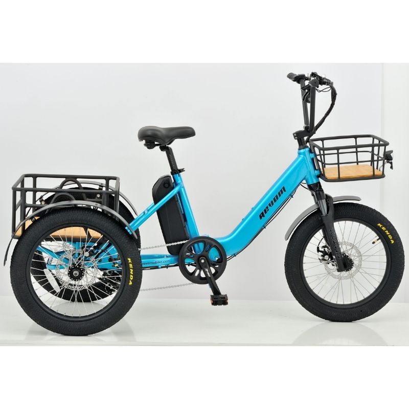Revom T1 Urban Cargo Electric Trike 250W - Charge & Glide