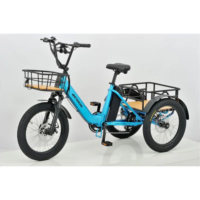 Revom T1 Urban Cargo Electric Trike 250W - Charge & Glide