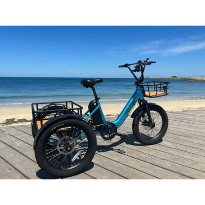 Revom T1 Urban Cargo Electric Trike 250W - Charge & Glide