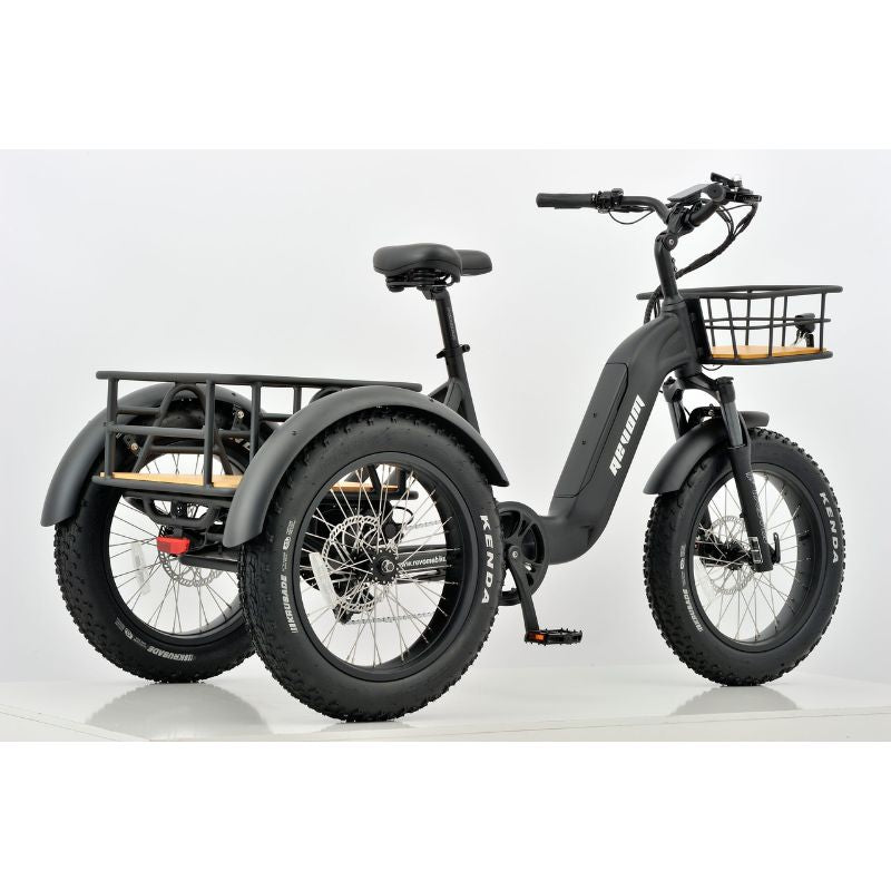 Revom T2 Fat Tyre Cargo Electric Mountain Trike 250W Charge & Glide