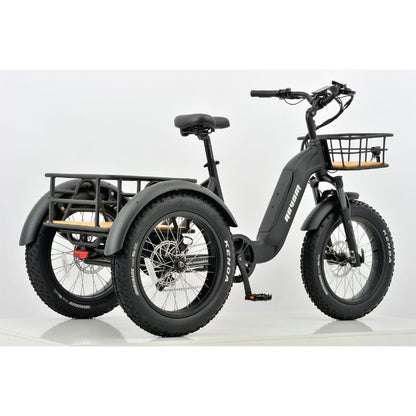 Revom T2 Fat Tyre Cargo Electric Mountain Trike 250W Charge & Glide