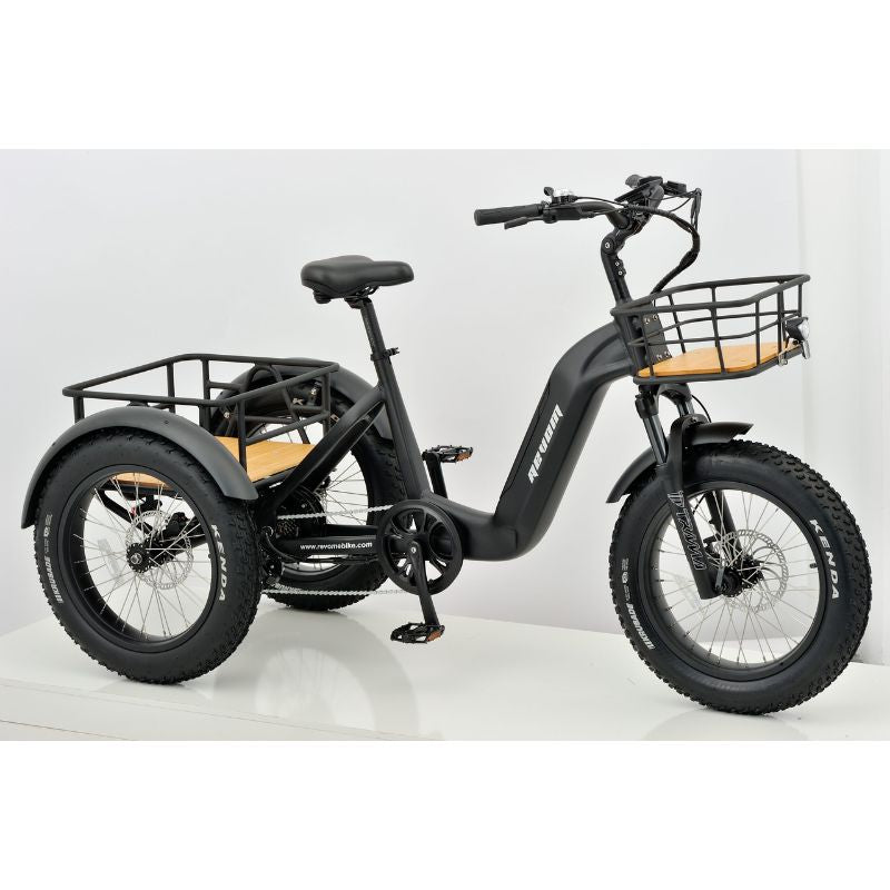 Revom T2 Fat Tyre Cargo Electric Mountain Trike 250W Charge & Glide