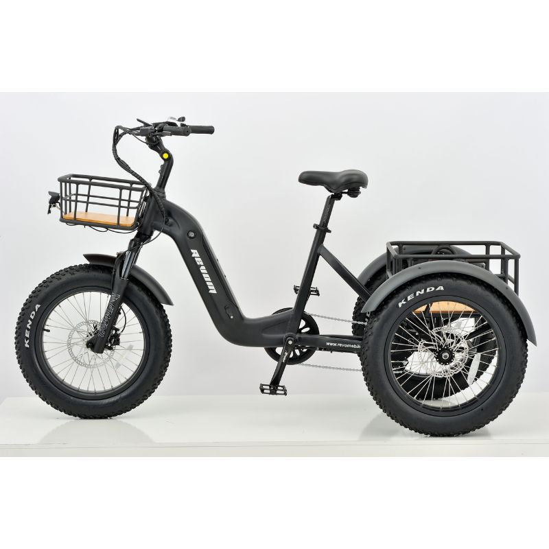 Revom T2 Fat Tyre Cargo Electric Mountain Trike 250W Charge & Glide