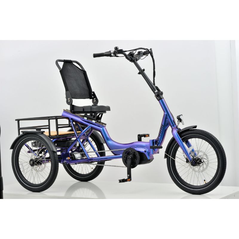 Revom T4F Semi-Recumbent Folding Electric Tricycle 250W Charge & Glide