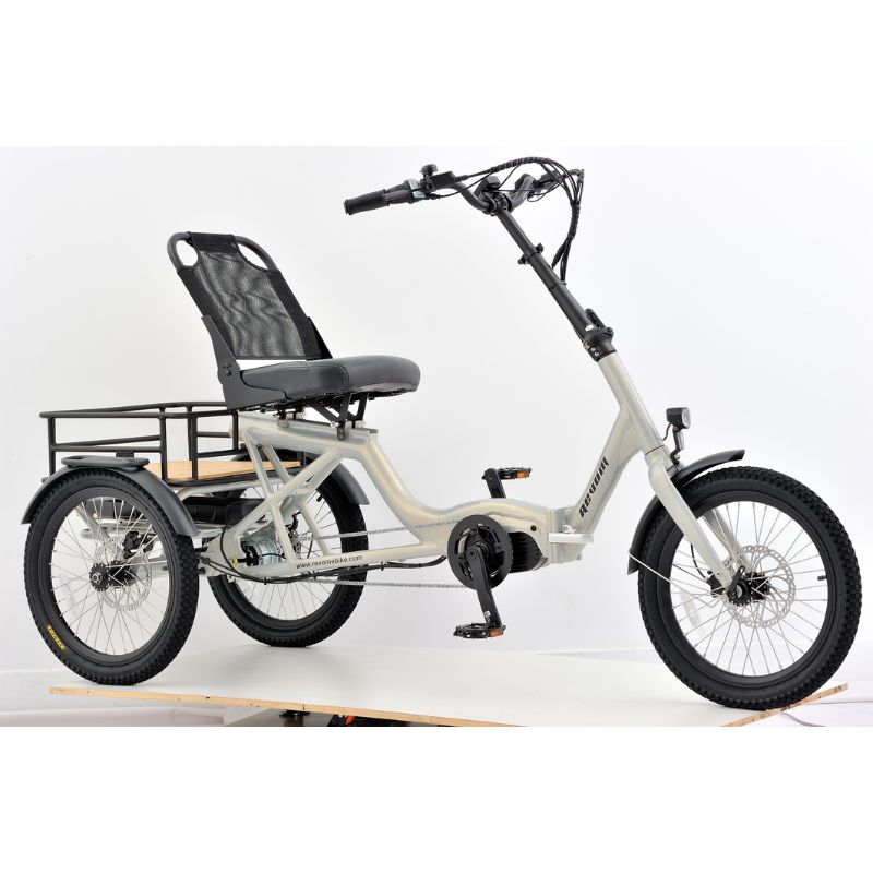 Revom T4F Semi-Recumbent Folding Electric Tricycle 250W Charge & Glide