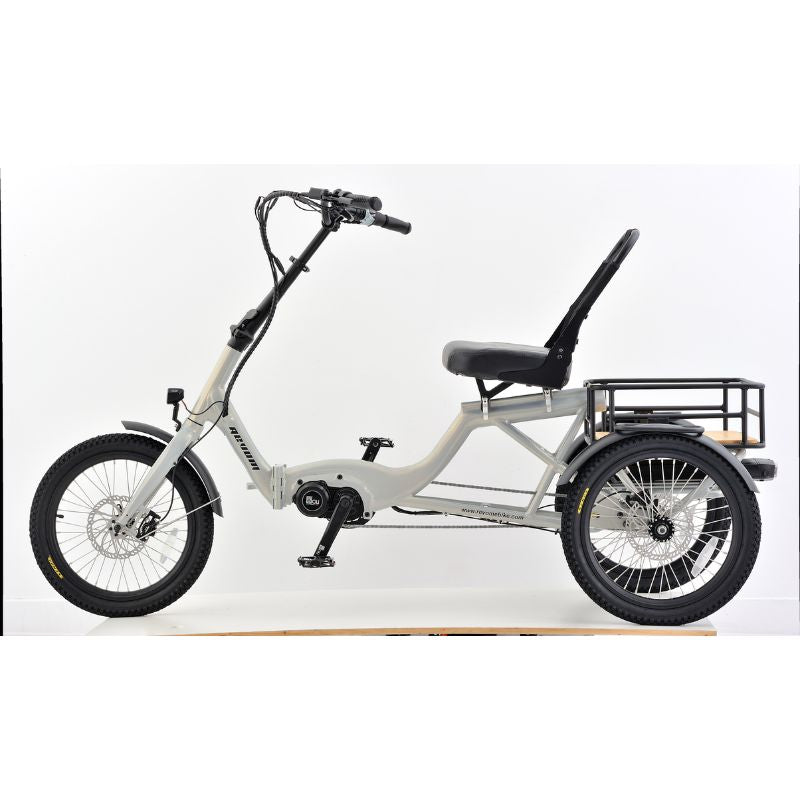 Revom T4F Semi-Recumbent Folding Electric Tricycle 250W Charge & Glide