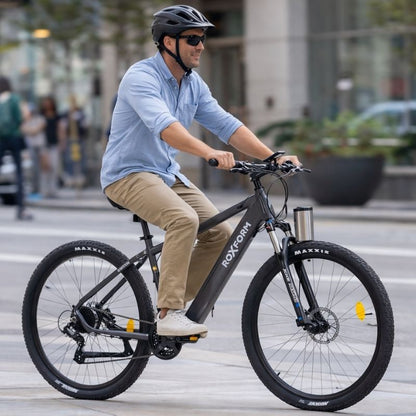Roxform GRAVION Electric Mountain Bike 250W - 24-Speed Gears - Charge & Glide