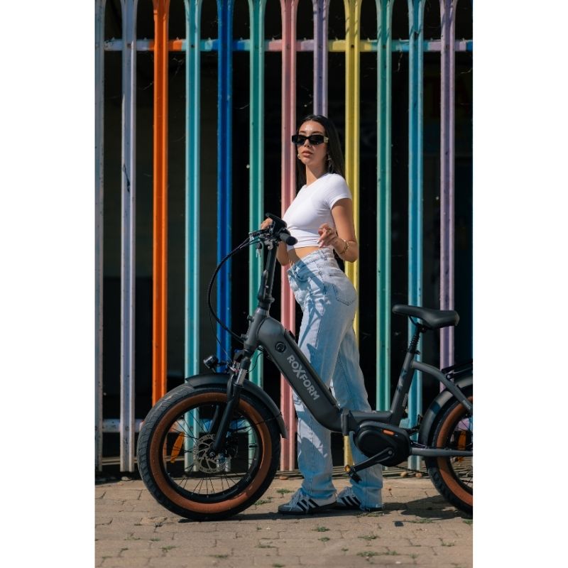 Roxform IGNIS Mid-Drive Step-Through Folding Electric Bike 250W - Charge & Glide