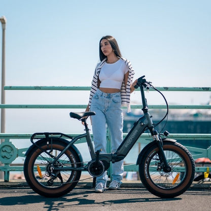 Roxform IGNIS Mid-Drive Step-Through Folding Electric Bike 250W - Charge & Glide
