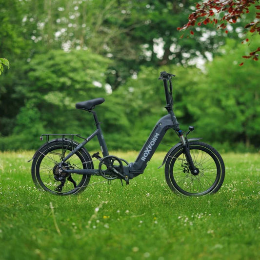 Roxform PLICO Step-Through Folding Electric Bike 250W - Up To 80km Range - Charge & Glide