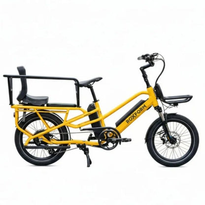 Roxform PORTO L Longtail Cargo Electric Bike 250W - Up To 100km Long Range - Charge & Glide