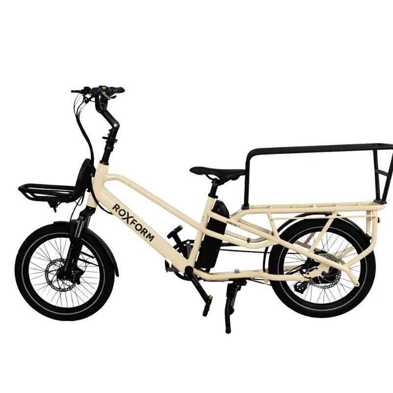 Roxform PORTO S Longtail Cargo Electric Bike 250W - Up To 80km Range - Charge & Glide