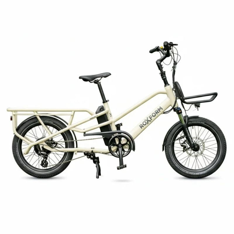 Roxform PORTO S Longtail Cargo Electric Bike 250W - Up To 80km Range - Charge & Glide
