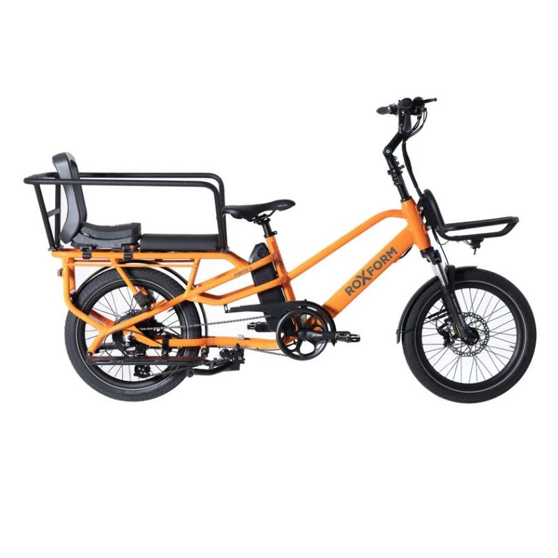 Roxform PORTO S Longtail Cargo Electric Bike 250W - Up To 80km Range - Charge & Glide
