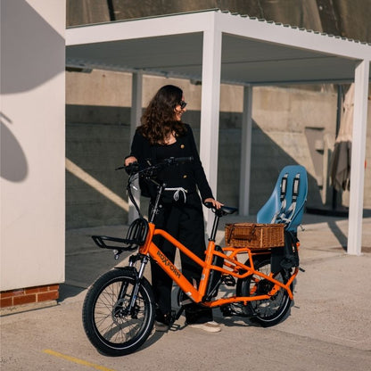 Roxform PORTO S Longtail Cargo Electric Bike 250W - Up To 80km Range - Charge & Glide