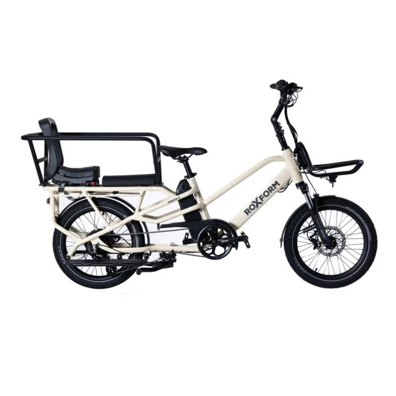 Roxform PORTO S Longtail Cargo Electric Bike 250W - Up To 80km Range - Charge & Glide