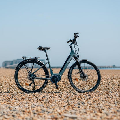 Roxform STRIDE L Mid-Drive Step-Through City Commuter Electric Bike 250W - Charge & Glide