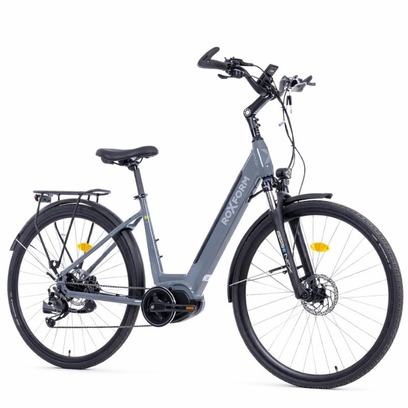 Roxform STRIDE L Mid-Drive Step-Through City Commuter Electric Bike 250W - Charge & Glide