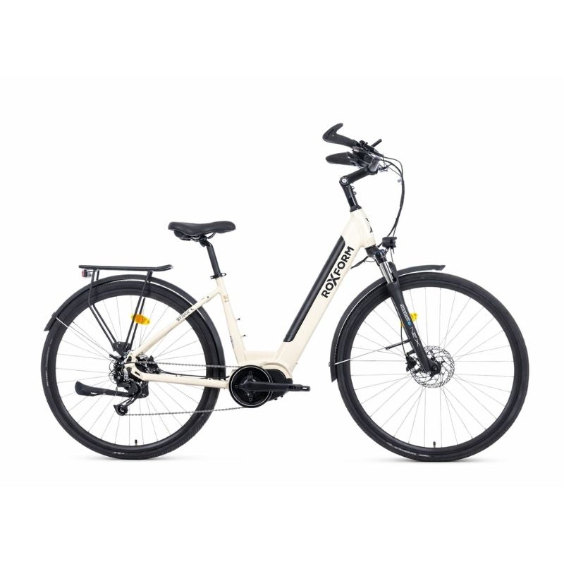 Roxform STRIDE L Mid-Drive Step-Through City Commuter Electric Bike 250W - Charge & Glide