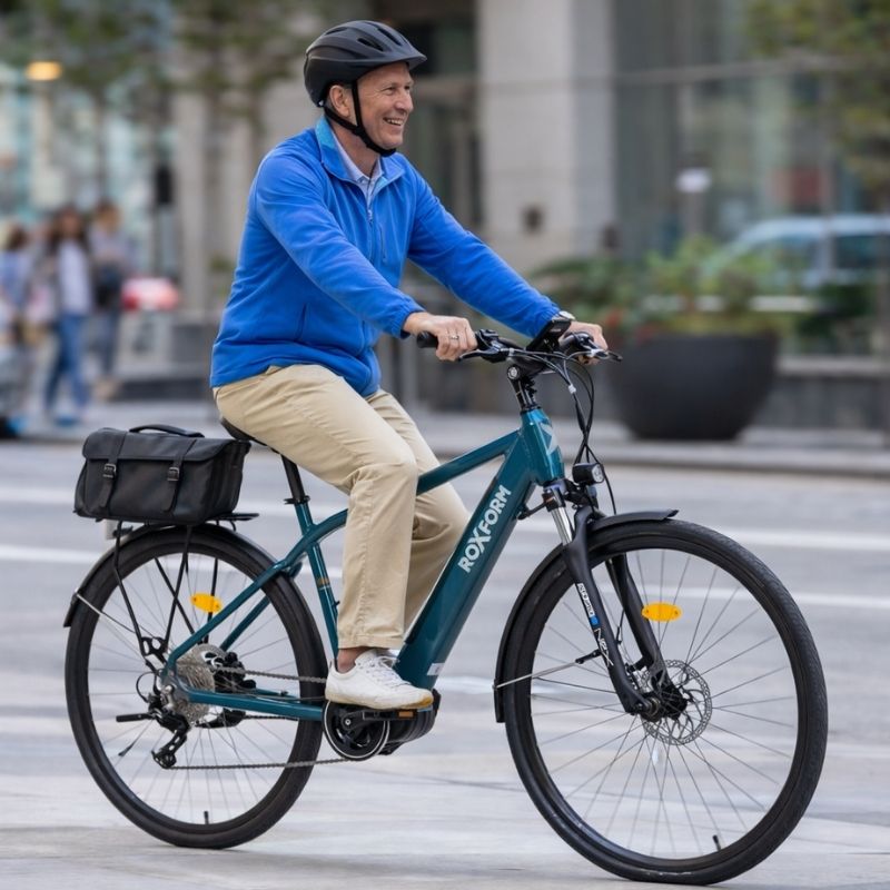 Roxform VALOR L Mid-Drive City Commuter Electric Bike 250W - Charge & Glide